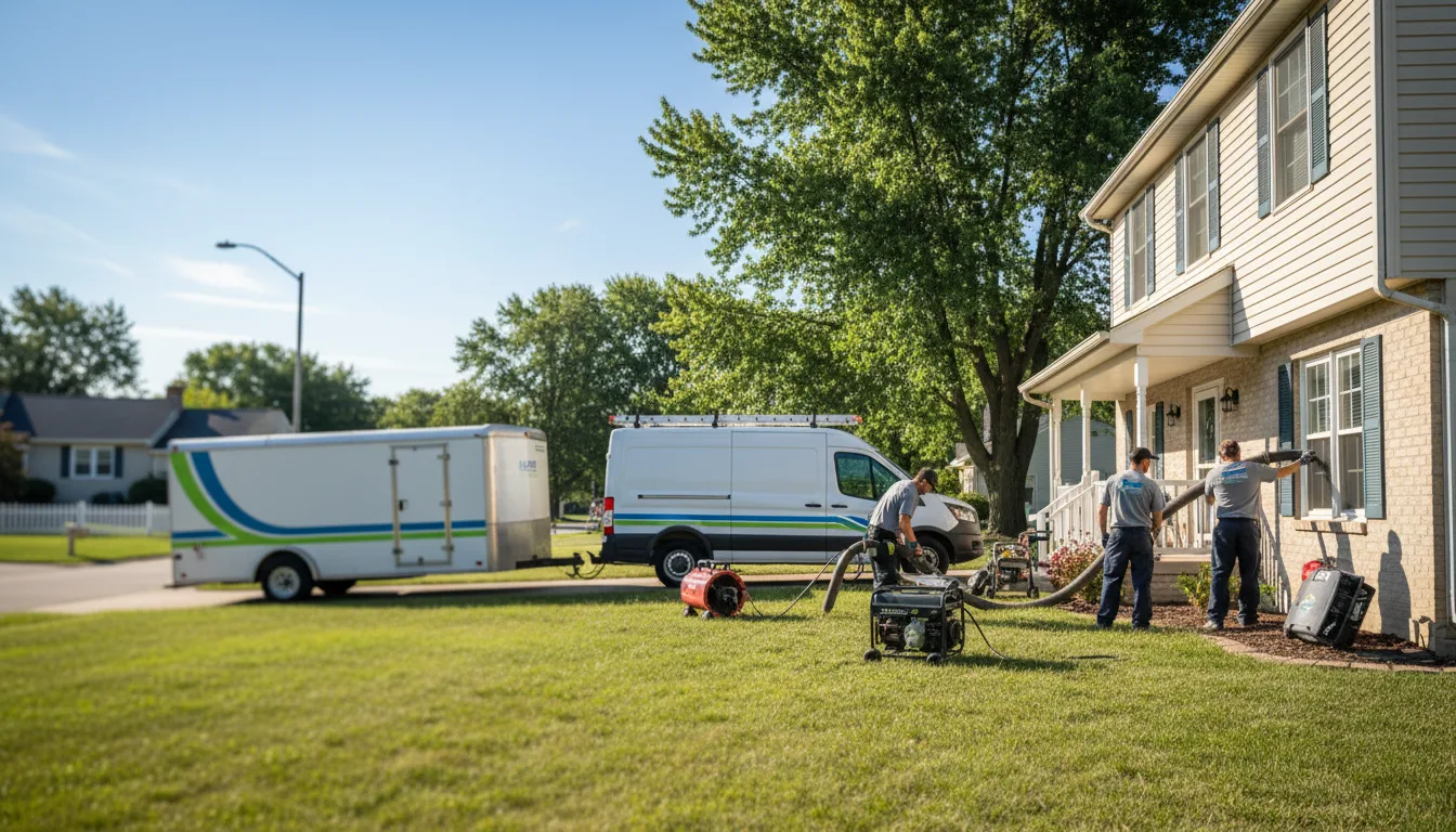 Flooded Basement Restoration And Cleanup With Repair in Bartelso, IL near me